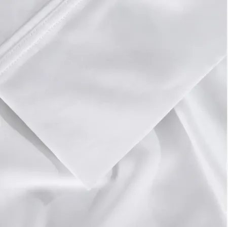 Hyper-Cotton Bright White Queen Sheet Set by BEDGEAR