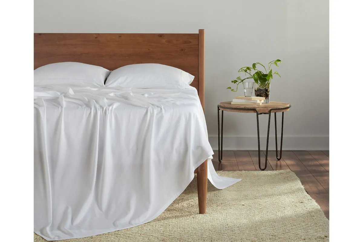 Hyper-Cotton Bright White Split King Sheet Set by Bedgear