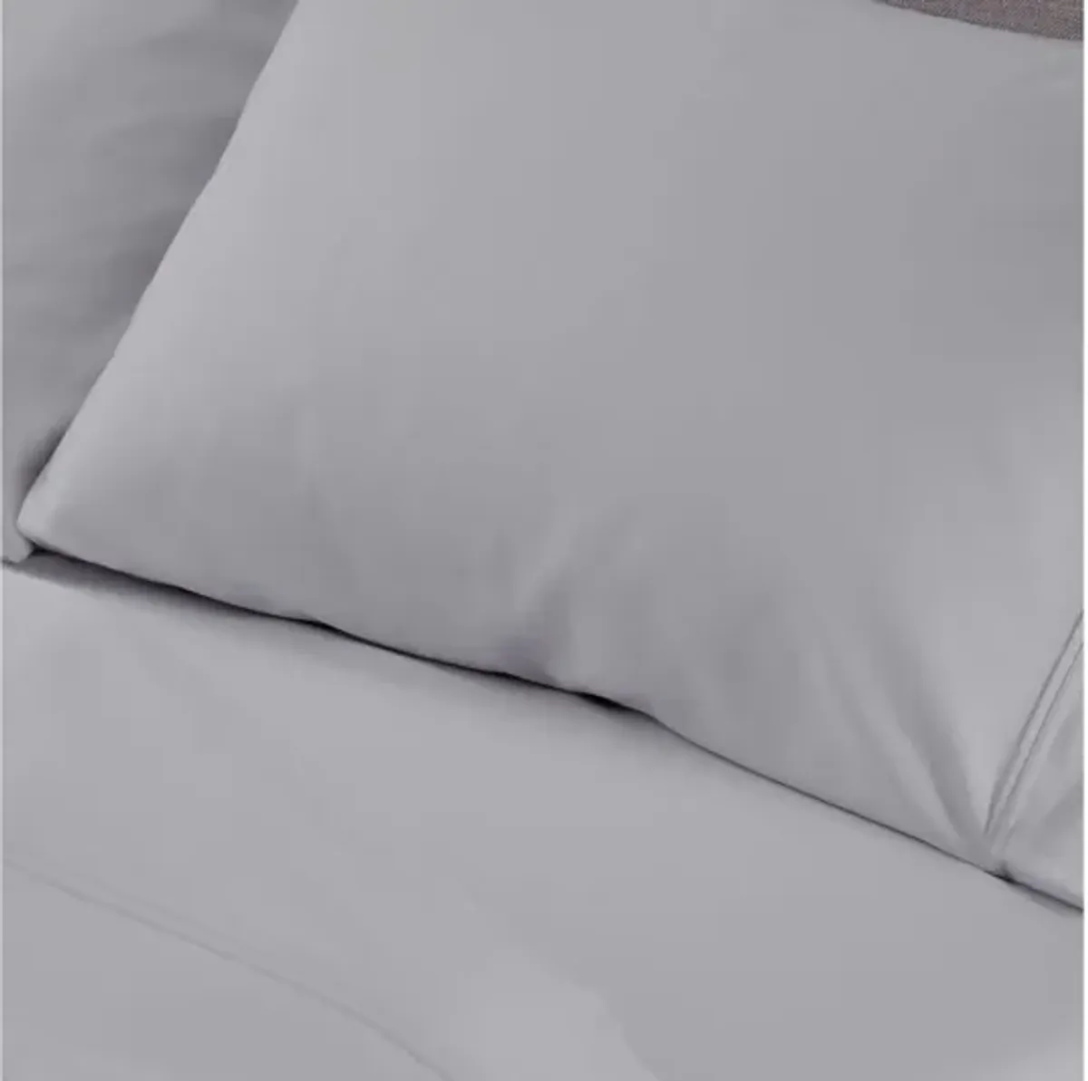 Hyper-Cotton Light Grey Twin Sheet Set by Bedgear