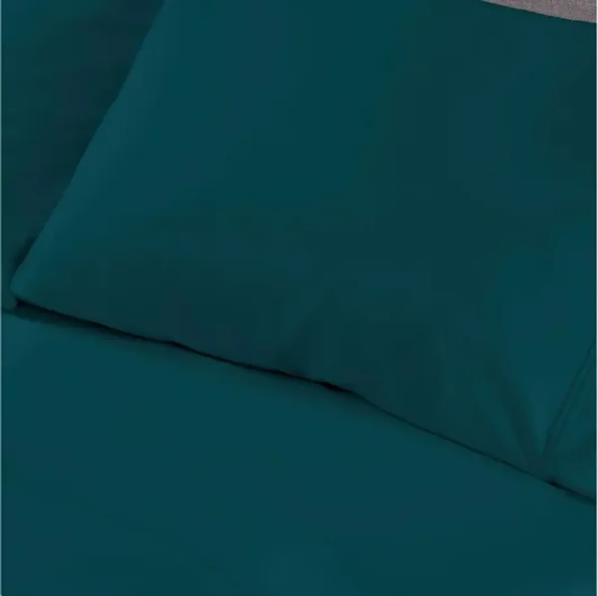 Hyper-Cotton Deep Teal Queen Sheet Set by Bedgear