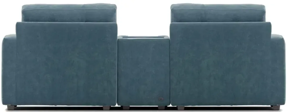 ModularOne Teal Console Loveseat