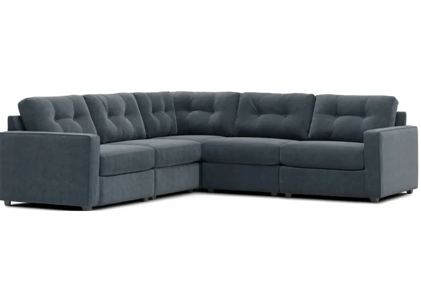 Modular One Navy 5-Piece Sectional