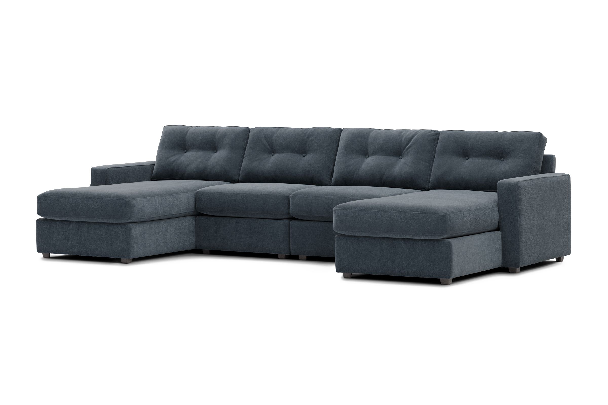 Modular One Navy 4 Piece Sectional With Dual Chaise   Original.webp