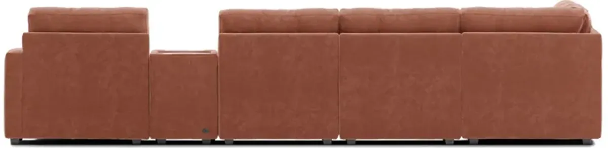 ModularOne Cantaloupe 8-Piece Sectional with Left Arm Facing Chaise