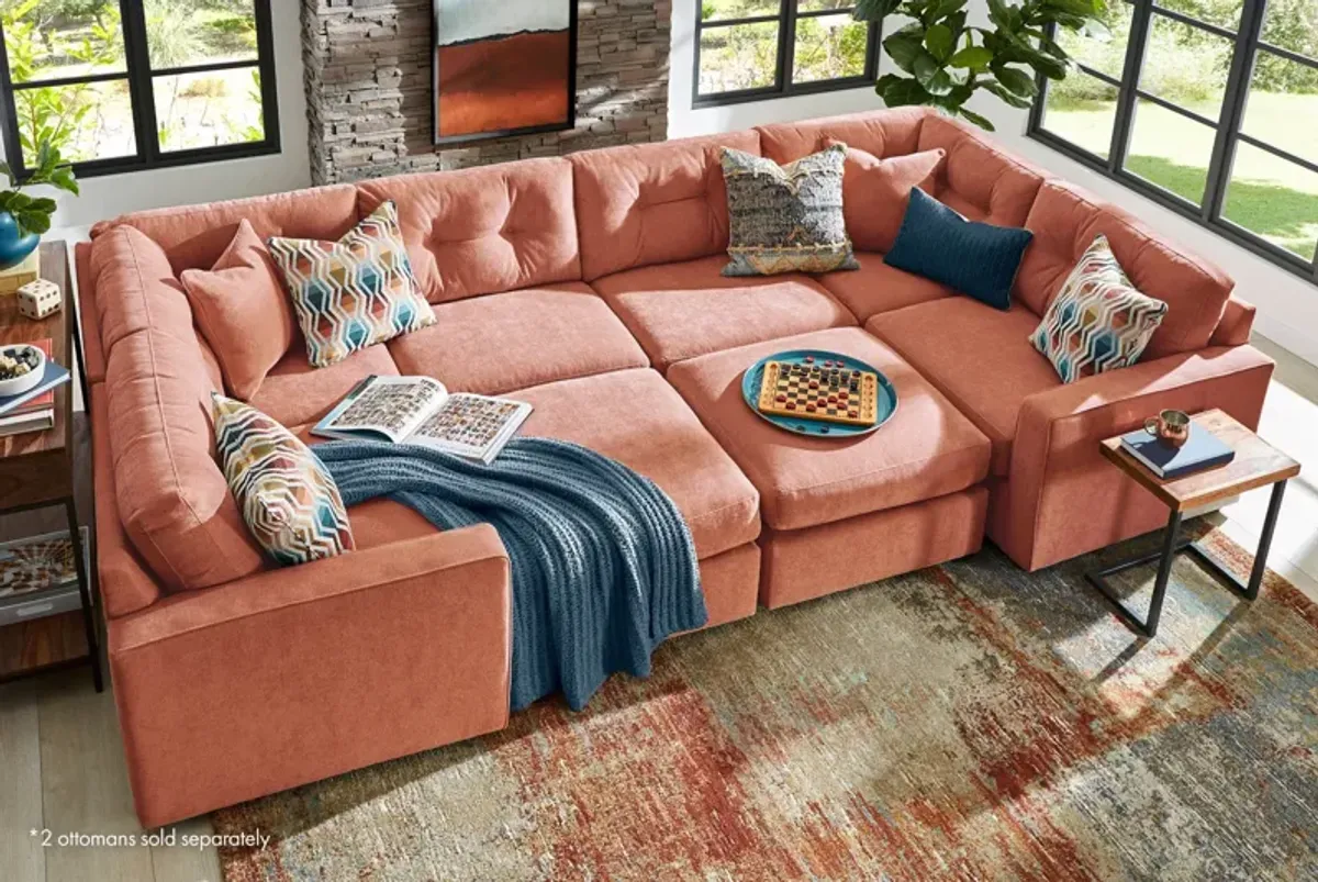 ModularOne Cantaloupe 6-Piece Sectional