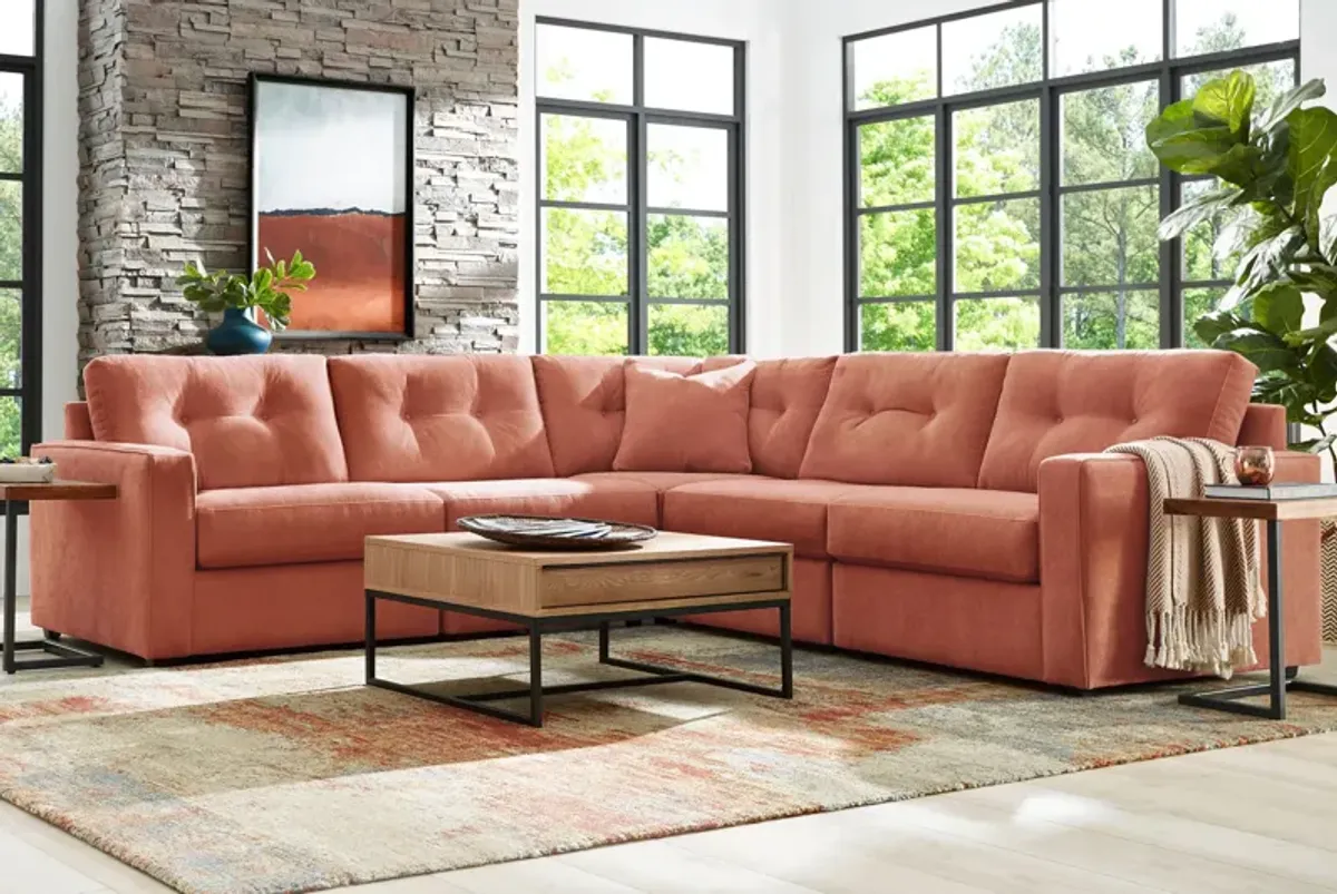 ModularOne Cantaloupe 5-Piece Sectional