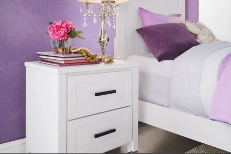 Grace 3-Piece White Full Bedroom Set
