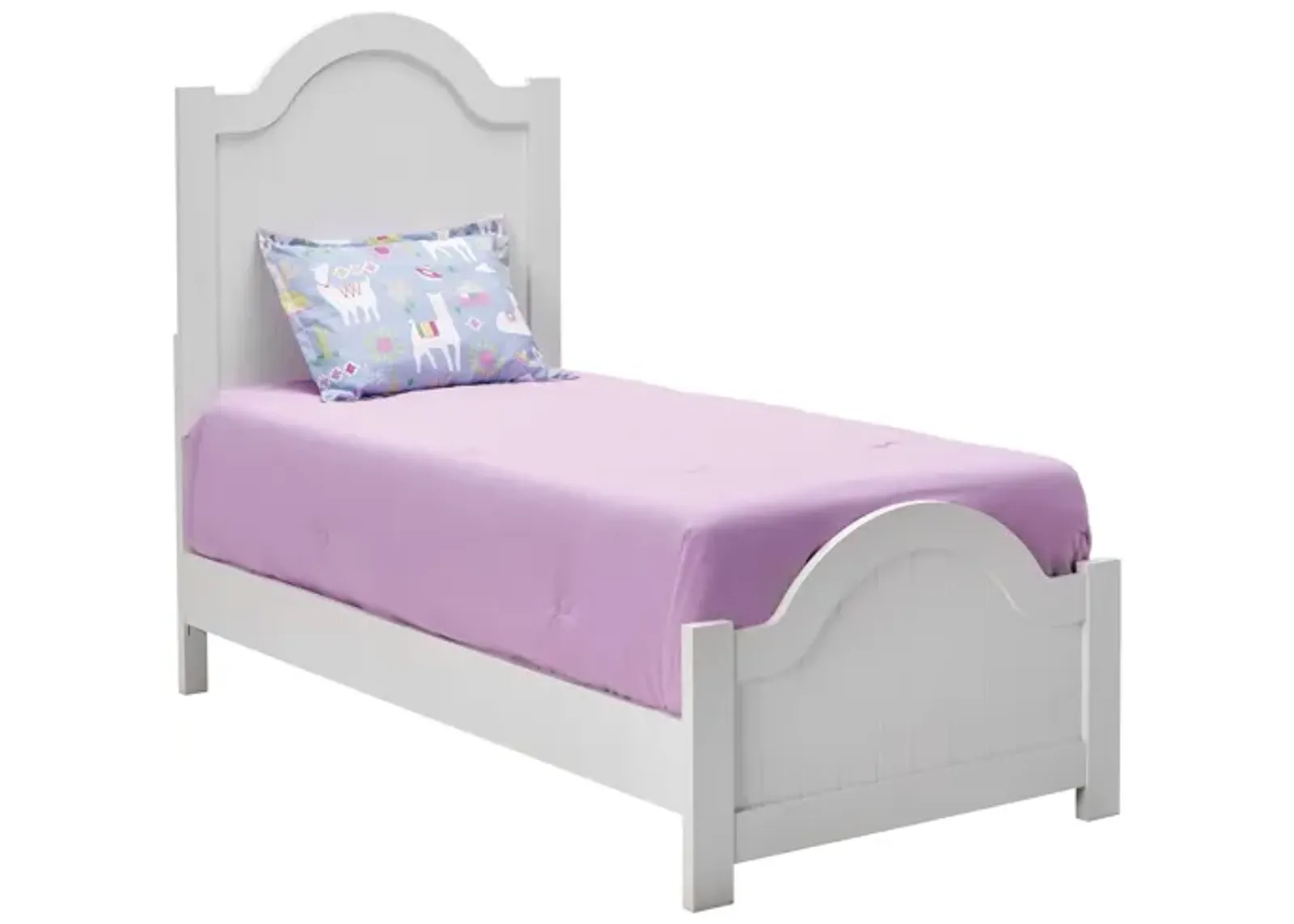 Grace White Twin Bed