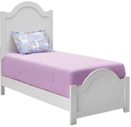 Grace White Twin Bed