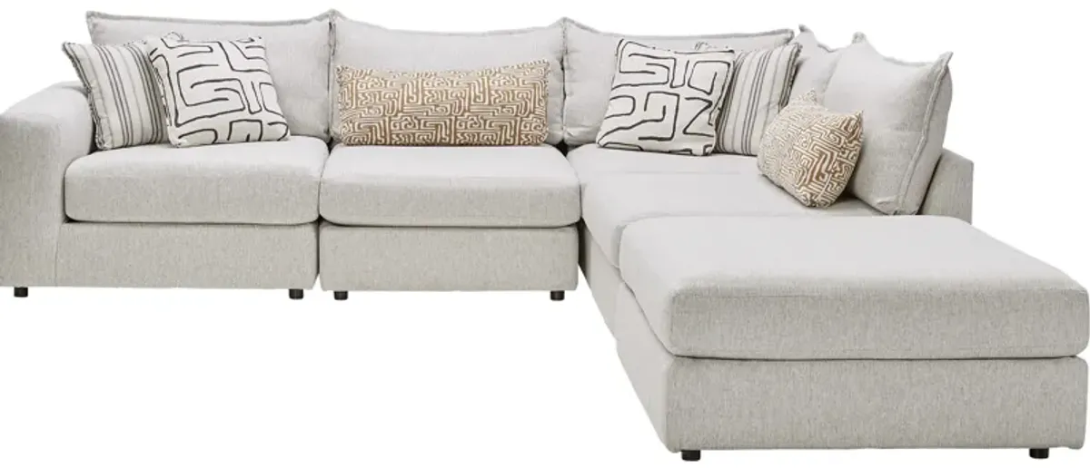 Dream 5-Piece Left Arm Facing Sectional with Ottoman