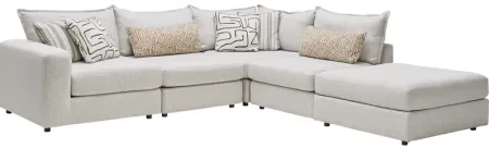 Dream 5-Piece Left Arm Facing Sectional with Ottoman