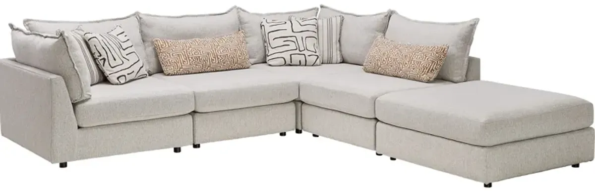 Dream 5-Piece Corner Sectional with Ottoman