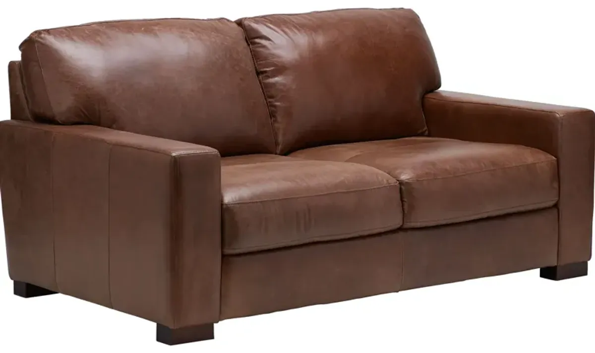 Miller Leather Loveseat