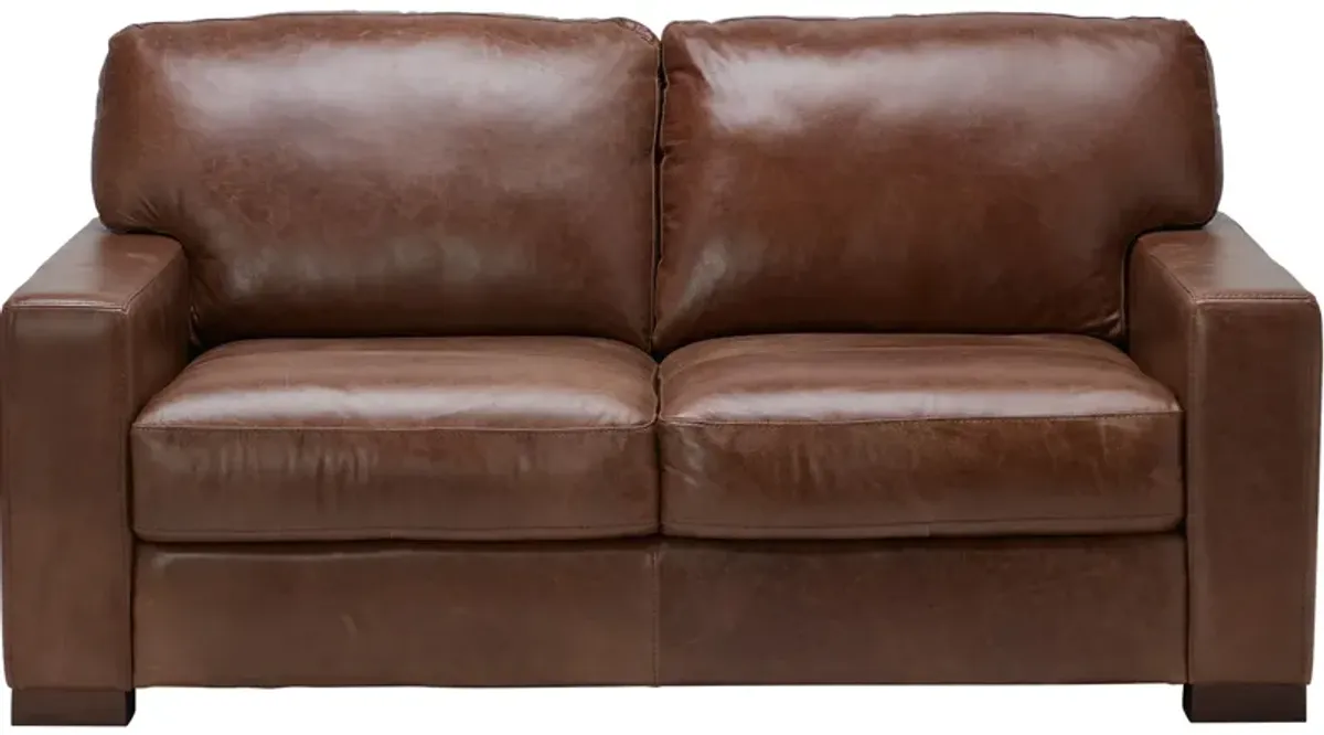 Miller Leather Loveseat