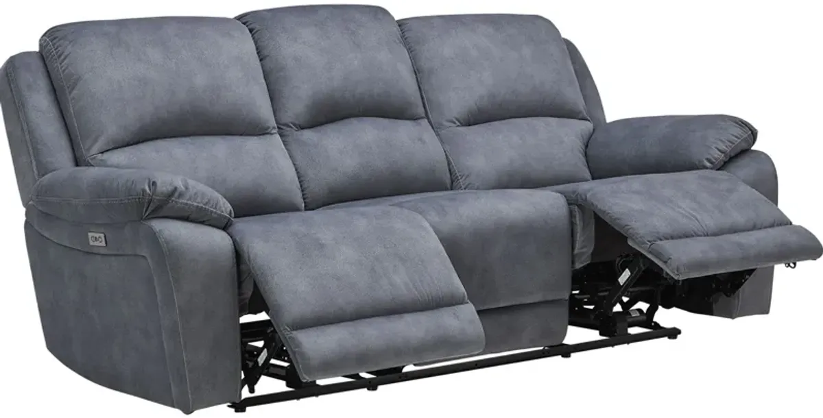 Carter Steel Power Reclining Sofa