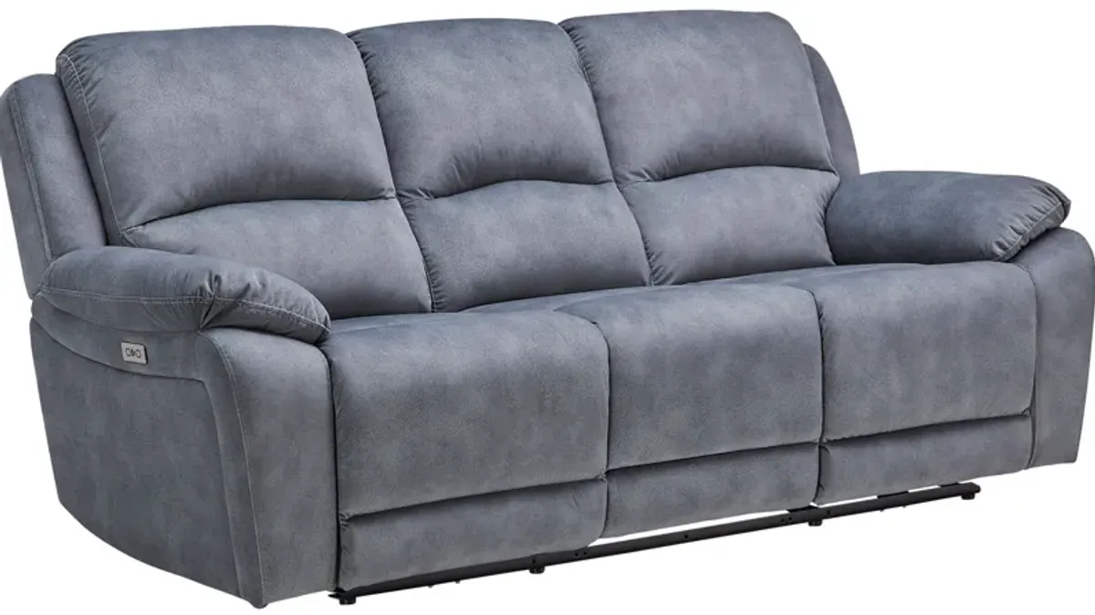 Carter Steel Power Reclining Sofa