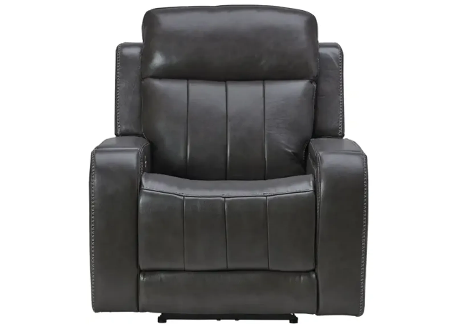 Maverick Steel Audio Triple Power Leather Recliner