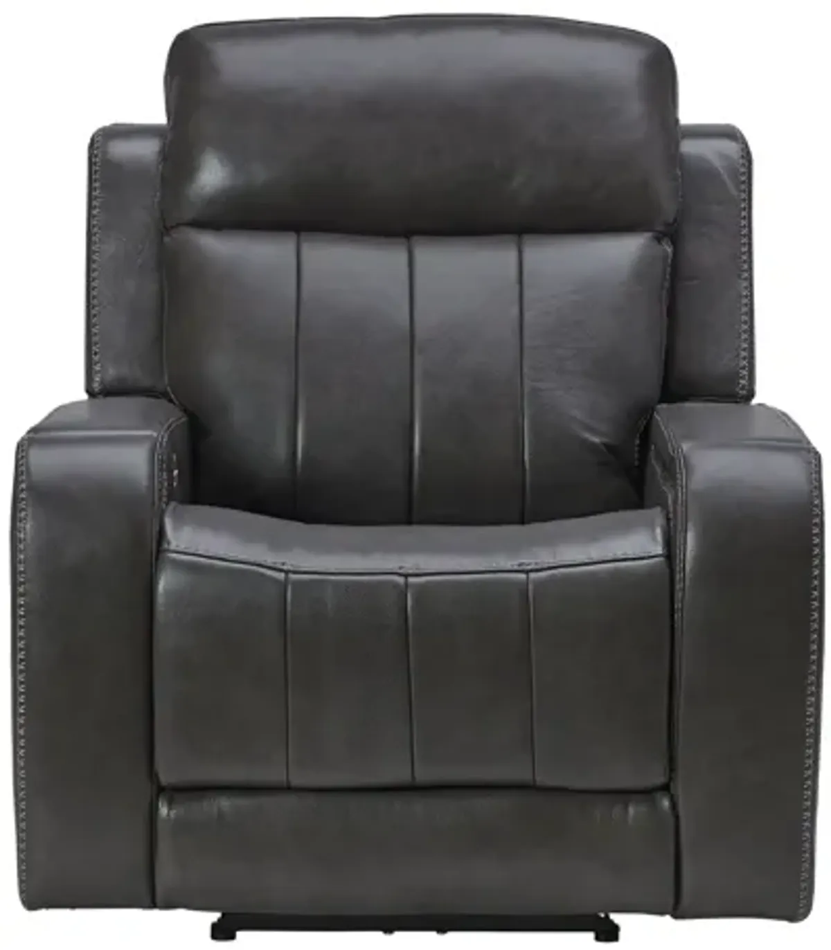 Maverick Steel Audio Triple Power Leather Recliner