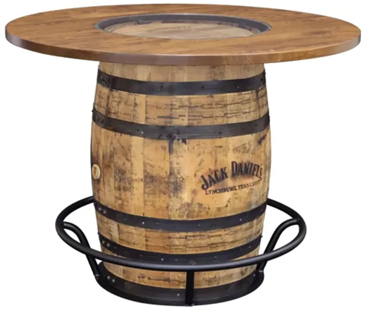 Barrel Jack Daniels Whiskey 48" Table by Gascho