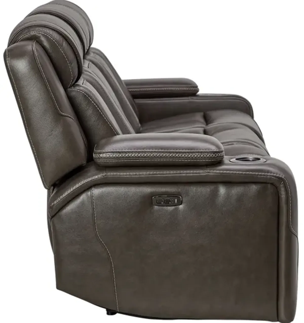 Reed Leather Dual Power Reclining Sofa