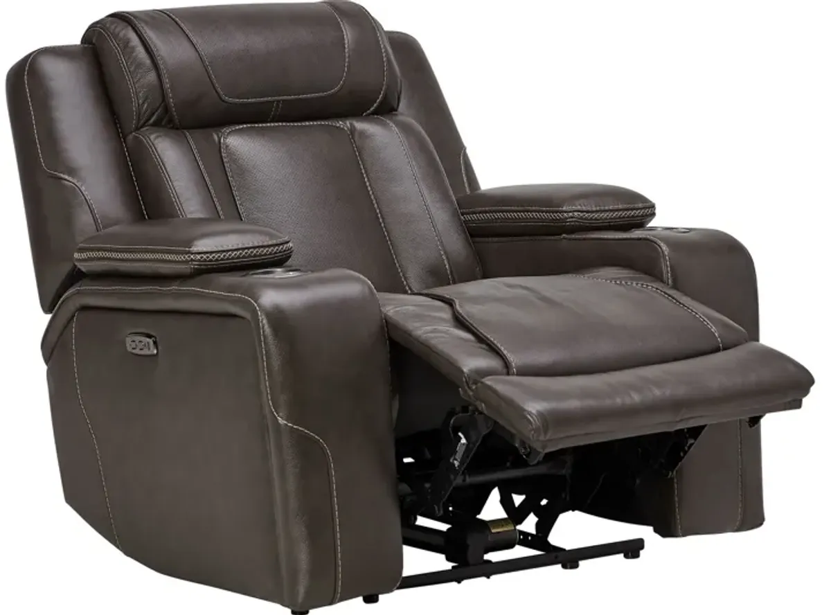 Reed Leather Dual Power Recliner