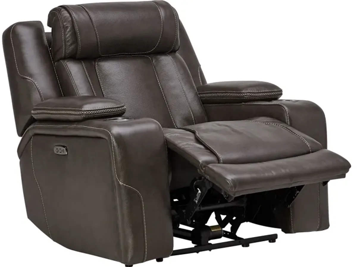 Reed Leather Dual Power Recliner