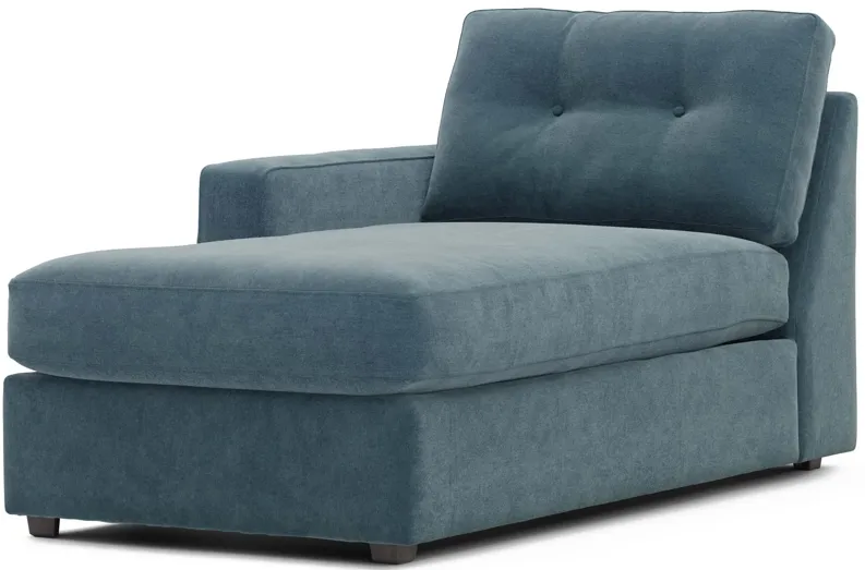 Modular One Teal Left Arm Facing Chaise