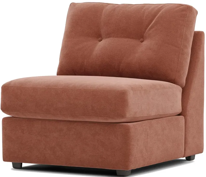 Modular One Cantaloupe Armless Chair