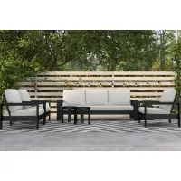 Newport Patio Sofa + (2) Chairs + (2) End Tables