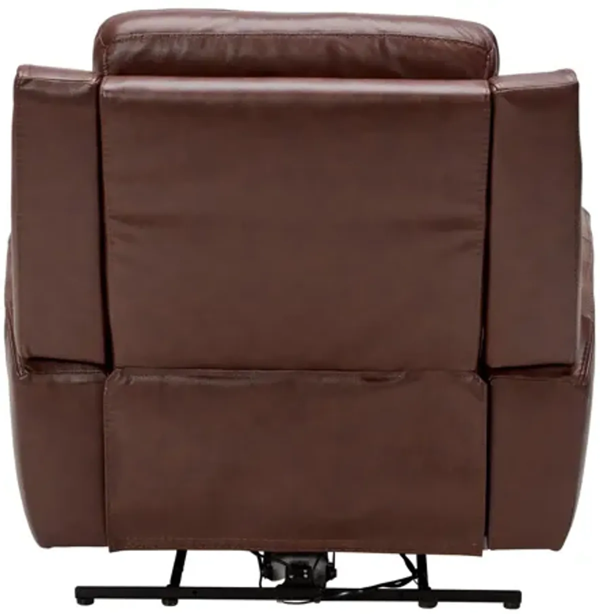 Scorpio Brown Dual Power Leather Recliner