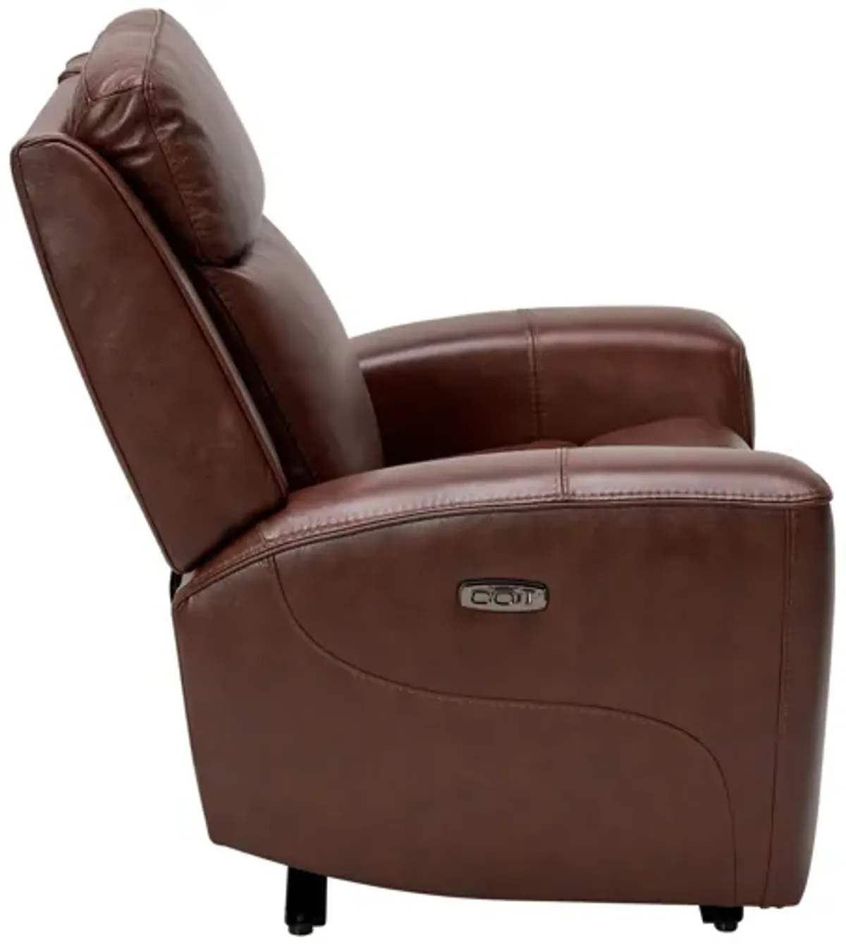 Scorpio Brown Dual Power Leather Recliner