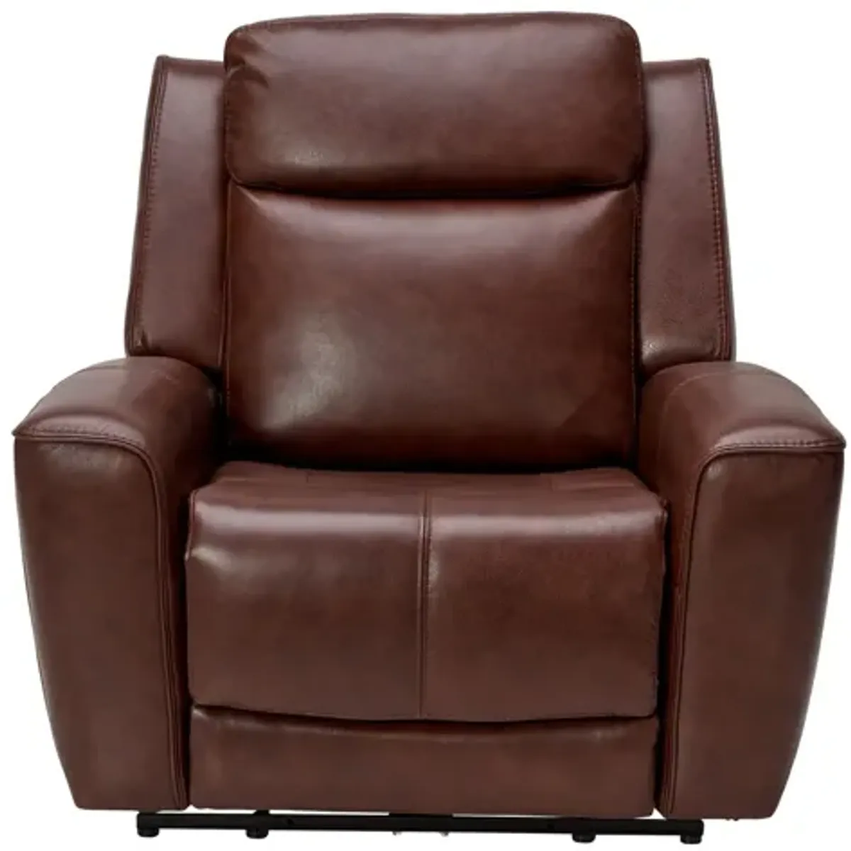 Scorpio Brown Dual Power Leather Recliner