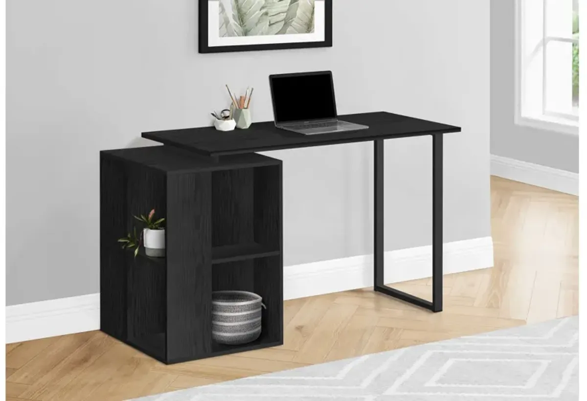 Black Left or Right Facing Computer Desk