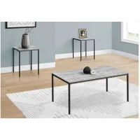 3-Piece Grey Occasional Table Set