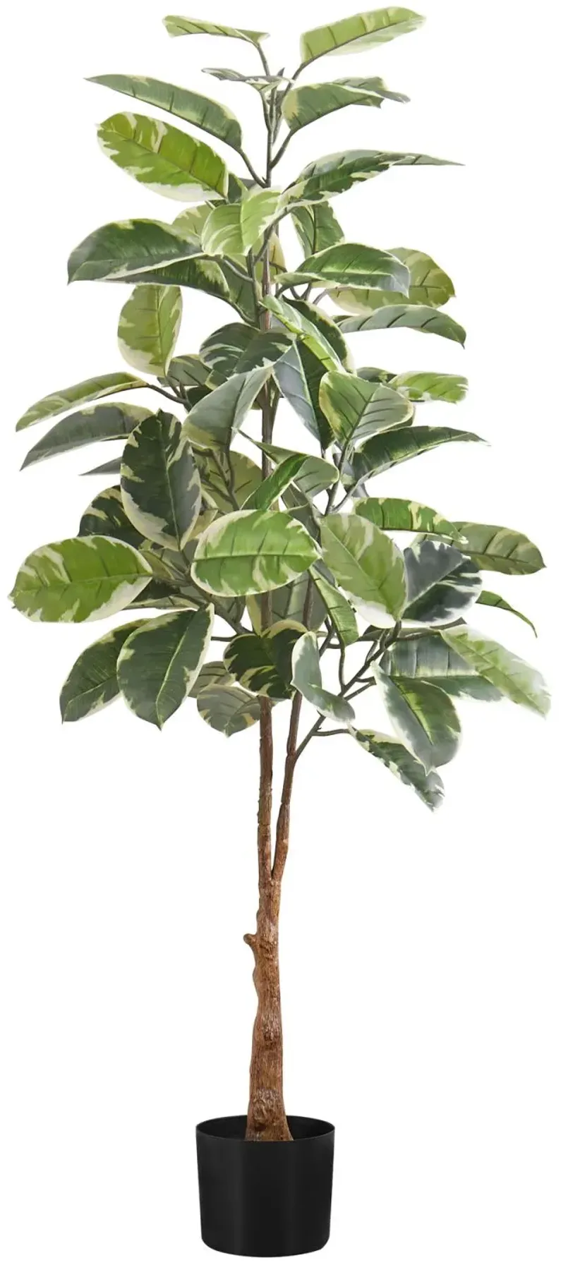 Faux 52" Rubber Tree in Pot