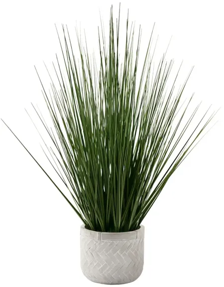 Faux 21" Grass in Pot