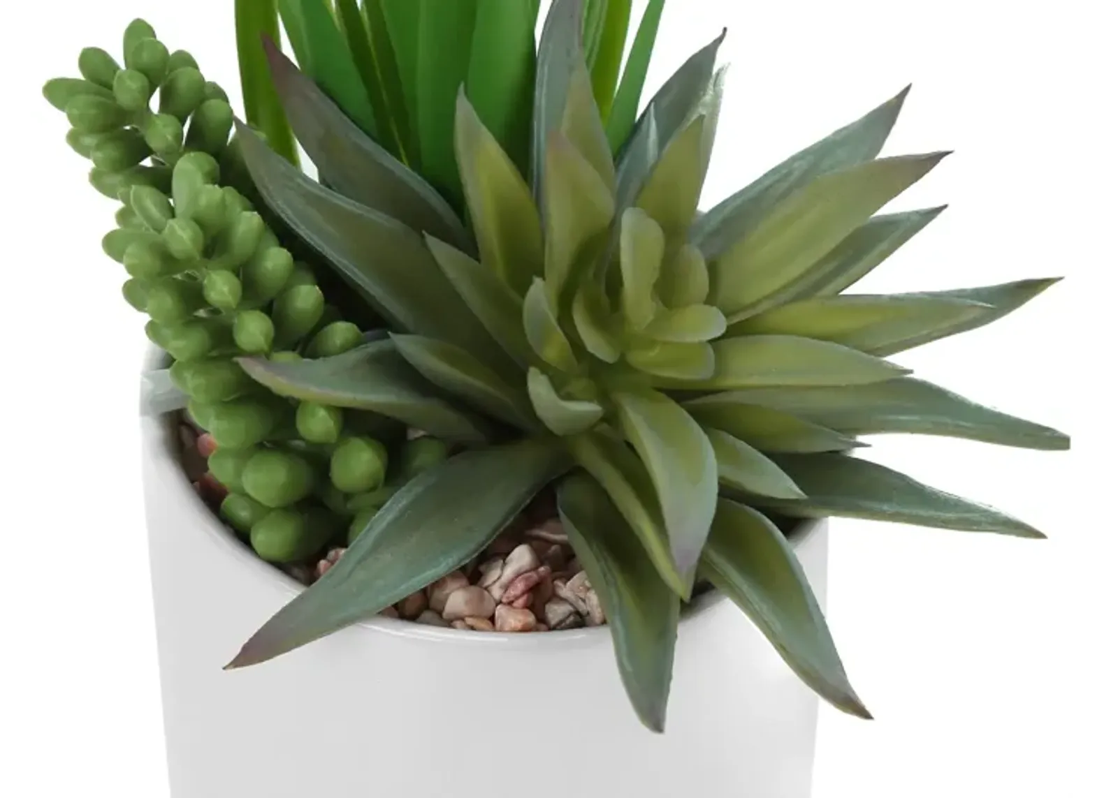 Set of 2 Faux Succulents in Ceramic Pots