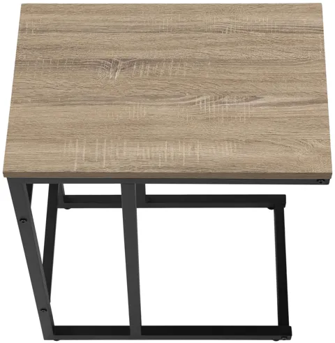 Black & Taupe Accent Table