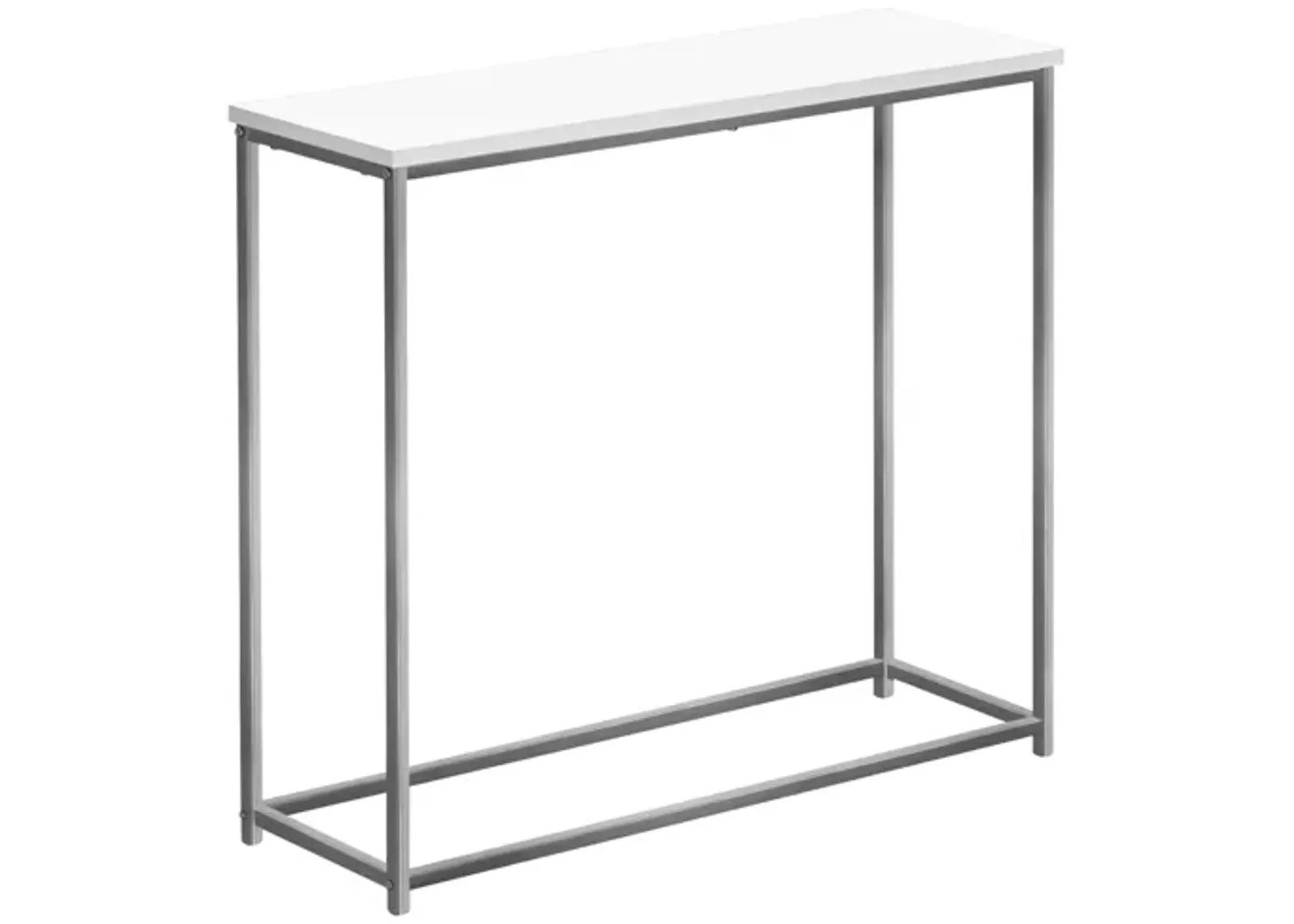 Metal Console Table with White Top