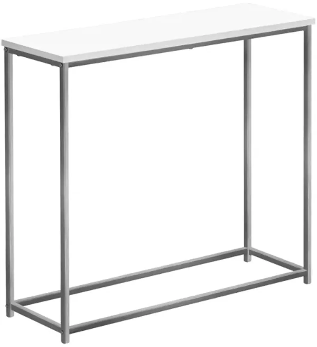 Metal Console Table with White Top