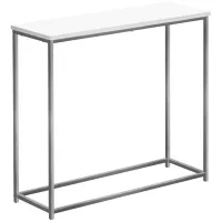 Metal Console Table with White Top