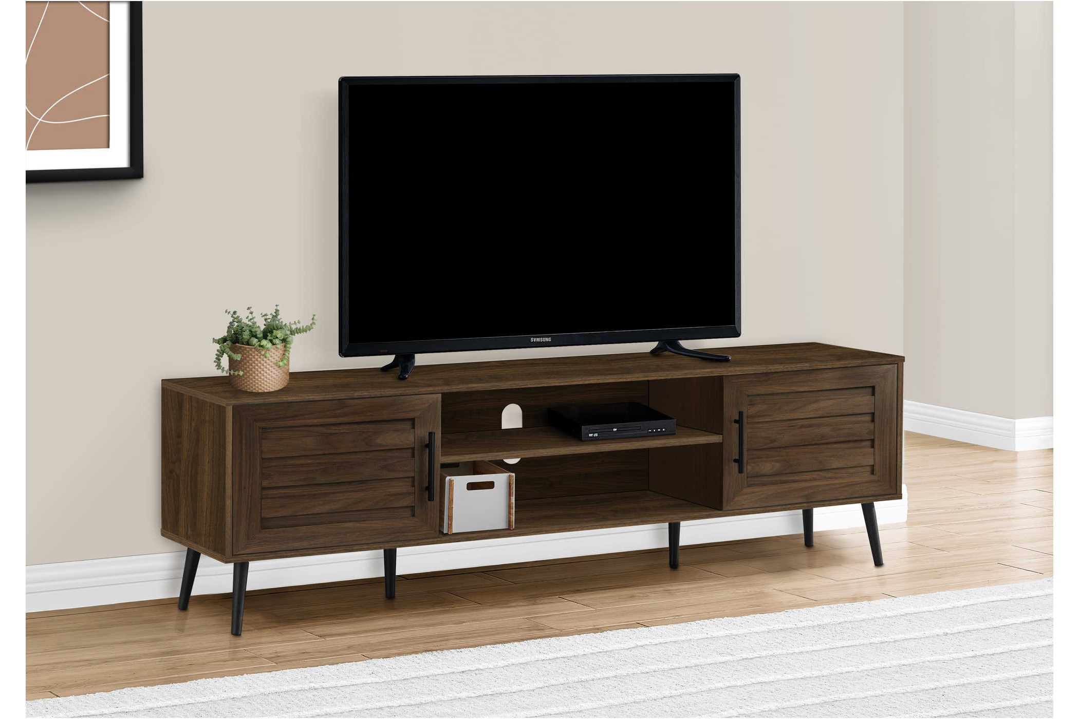 2Door Brown WoodLook TV Stand