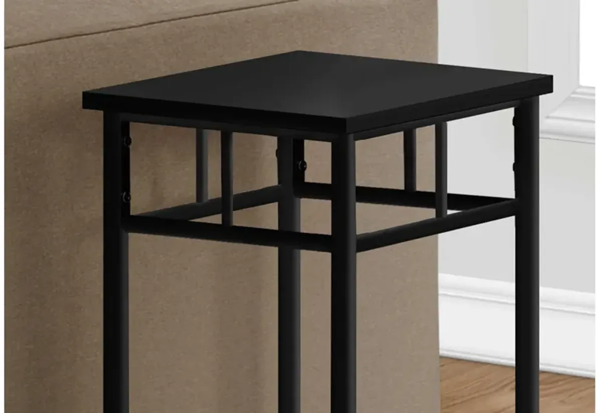 Black Metal Accent Table