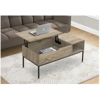Taupe Lift-Top Coffee Table