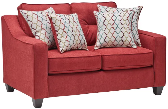 Noah Red Loveseat