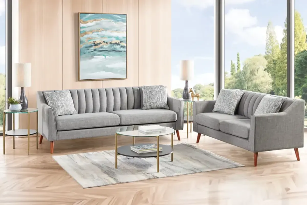 Jocelyn Steel Sofa