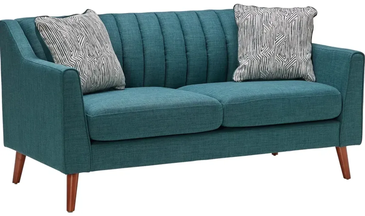 Jocelyn Teal Loveseat