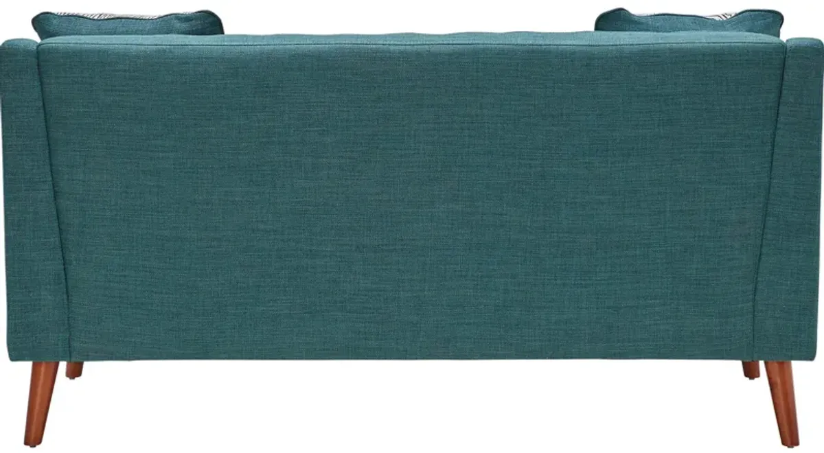 Jocelyn Teal Loveseat