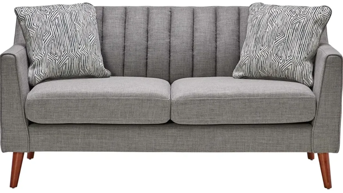 Jocelyn Steel Loveseat