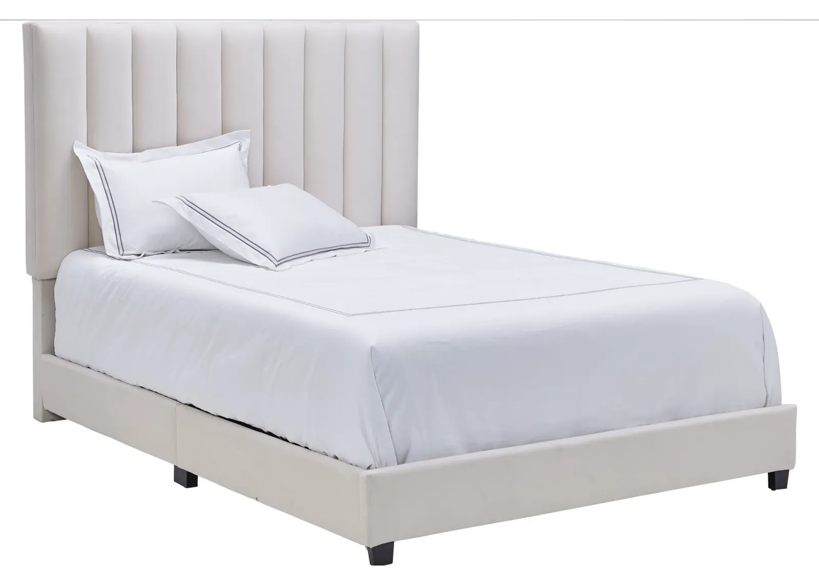 Brynn Ivory Upholstered King Bed